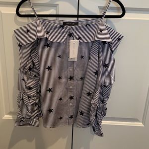 Sugar + Lips off the shoulder blouse